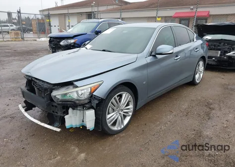 2014 Infiniti Q50 Sport z USA, uszkodzony, nr VIN JN1BV7AR5EM693537